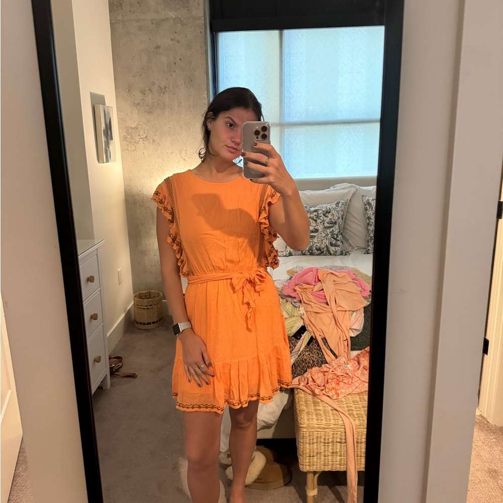 Free People orange dress
